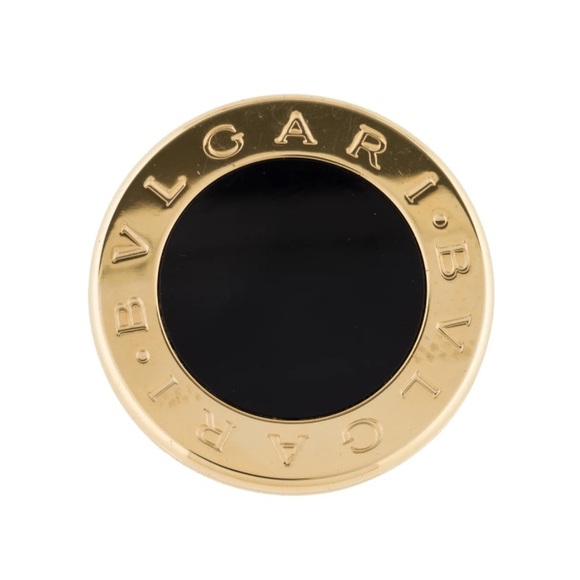 s575 BULGARI and BVLGARI Solid GoldMetal Compact Mirror - Picture 1 of 3